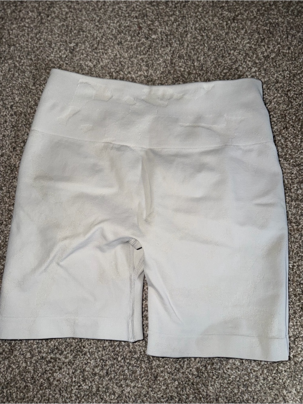 AUROLA Light Grey Camo Bike Shorts